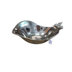 Made in India Silver platede metal bird decorative bowl SKU 9757